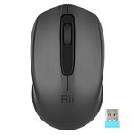 Rii Wireless Mouse RM100,Computer Mouse with Nano Receiver,USB Mouse for Laptop,Desktop, Computer,PC Work from Home