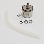 Replacement Fuel Pump Filter Kit w/Fuel Line & Clamps for 2002-2007 Harley Twin Cam Electra Glide, Street Glide, Road Glide, Road King & 2001-2007 Softail Models w/Delphi EFI - Replaces HD #61001-01