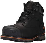 Timberland PRO Men's Boondock 6" Composite Toe Waterproof Industrial and Construction Shoe, Black Full Grain Leather, 11 M US