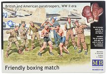 Masterbox 1:35 Scale British and American Paratroopers Friendly Boxing Match Figure