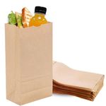 6 x 3 5/8 x 11 Kraft Grocery Bags
