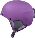 TurboSke Ski Helmet, Snowboarding Helmet for Men, Women and Youth and Kids (L, Purple)