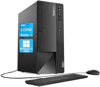 Lenovo ThinkCentre Neo 50t Tower Desktop Computer, 4-core Intel Core i3-13100, 32GB RAM, 1TB SSD, 3-Monitor Ports (DP+HDMI+VGA), RJ-45, WiFi, USB-C, Card Reader, Wired KB & Mouse, Windows 11 Pro