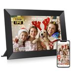 Frameo 10.1 Inch WiFi Digital Picture Frame with 32GB Memory, 1280 x 800 IPS Touch Screen Smart Electronic Photo Frame, Wall Mountable, Auto-Rotate, Share Photos/Videos Via Frameo App from Anywhere