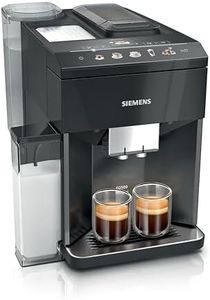 SIEMENS EQ500 Fully Automatic Bean to Cup Coffee Machine with Home Connect, coffeeSelect Display, oneTouch DoubleCup, 9 Coffee Beverages, autoMilk Clean, TQ518GB3 in Dark Inox