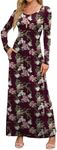 DEARCASE Maxi Dress for Women Flowe