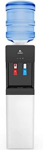 Avalon A2 Top Loading Cooler Dispenser, Hot & Cold Water, Child Safety Lock, Innovative Slim Design, Holds 3 or 5 Gallon Bottles-UL/Energy Star Approved, 3-5 galons, white