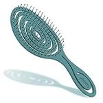 Ninabella Detangling Hair Brush for Women, Men & Children - Does not Pull on Hair - Recycled Hair Straightening Brushes for Straight, Curly & Wet Hair - Detangle Hair Brush - Unique Spiral Hairbrush