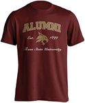 Sport Your Gear Texas State Bobcats Alumni Graduation T-Shirt, Maroon, XX-Large