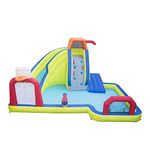 BANZAI Inflatable Arcade Splash Water Park - Slide, Splash & Have a Blast! - SkeeBall Toss, Soccer & Basketball