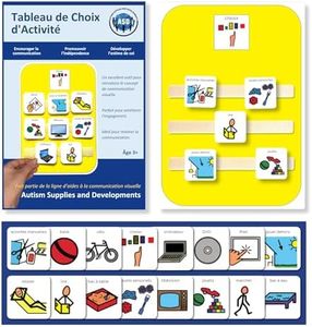 Autism Supplies & Developments, Plastic Visual Activity Choice Board (French),