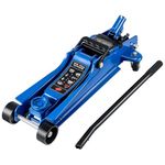 Car Lift Jack, Hydraulic Low Profile 2.5 Ton Trolley Jack, Heavy Duty Floor Jack Lift Height 85mm-385mm, Hydraulic Car Trolley Jack with Wheels, Car Jack Garage Lift Tool