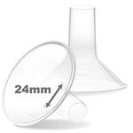 Nenesupply GentleFit 24mm Compatible Breastshields for Medela Breastpumps Not Original Medela Pump Parts. Replace Medela Personalfit Breastshield Work with Medela Pump in Style Symphony Swing Harmony