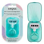 Sirona 5 Blade Mini Travel Cartridge Hair Removal Razor for Women with Aloe Vera & Vitamin E Lubrication