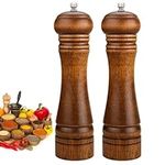 Retro Manual Pepper Grinder Ninonly 2PC Manual Salt and Pepper Grinder Set 8-inch Adjustable Coarseness Premium Stainless Steel Ceramics Grinder for BBQ/Kitchen Decoration/Restaurant