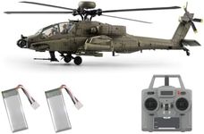 RCTRORCARY 1/48 C170 AH-64D RC Gyro Helicopter with Optical Flow Positioning, TOF Altitude Hold, One-Key Inverted Flight, 2.4G 6CH Military Aircraft for Adults Outdoor- RTF
