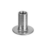 uxcell M8 T-Nuts, 24pcs Carbon Steel Tee Nuts, Round Base Weld Nuts 20mm Height Through Hole Flange Insert Female Thread Plate Nuts