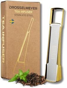 Drosselmeyer Tea Infuser in Acciaio Inox - Infusore di tè Efficace per Tutte le Dimensioni di Tè - Accessori per tè Filtro per tè