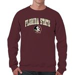 Campus Colors Florida State Seminoles Adult Arch & Logo Gameday Crewneck Sweatshirt - Garnet, X-Large