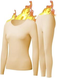 UNIQUEBELLA Womens Thermal Underwear Long Johns Base Layer Set for Women Athletic Underwear Set
