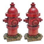 Design Toscano QL95468 Dog's Best Friend Fire Hydrant Statue, Set of Two