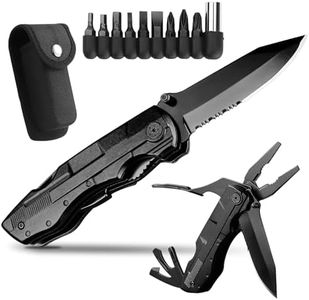 Pacify Pocket Knife 16-in-1 Multitools Folding Knife with Pliers Multi Tool Camping Knife with Screwdrivers for Men