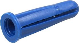 The Hillman Group 370342 Blue Conical Plastic Anchor, 10-12 X 1-Inch, 100-Pack