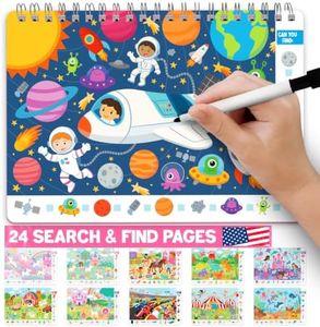 Search and Find Books for Kids 3-5 - Preschool Learning Activities, Seek and Find Books for Kids 4-6, Hidden Pictures Book Ages 3-6, Educational Toys Activity Book, Learning Games for 4 Year Olds