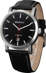 BERNY Men Mechanic Calendar Automatic Watch - Luminous Large Face with Date Function Wristwatch, Am7068m-a, strap