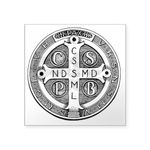 CafePress Medal Of Saint Benedict Square Sticker 3 X 3 Square Bumper Sticker Car Decal