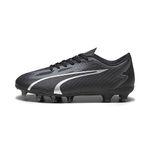 PUMA Unisex Kids Ultra Play Fg/Ag Jr Soccer Shoe, Puma Black Asphalt, 4 UK