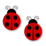 AK Wall Art Ladybugs Set of 2 Vinyl Sticker - Car Window Bumper Laptop - Select Size