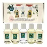 Absolute Aromas Carrier Oil Starter Set Pack (5 x 50ml) - 100% Pure and Natural Carrier Oils - Sweet Almond, Peach Kernel, Fractionated Coconut, Grapeseed and Apricot Kernel Oils