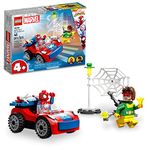 LEGO Marvel Spider-Man's Car and Doc Ock Building Set, Spidey and His Amazing Friends Buildable Toy for Kids 4 Plus Years Old with Glow in The Dark Pieces, 10789