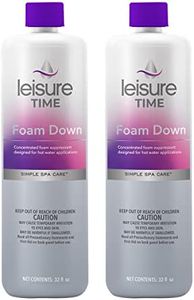 LEISURE TIME HQ-02 Foam Down for Spas and Hot Tubs (2 Pack), 1 Quart, Silver
