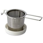 FORLIFE Extra-fine Tea Infuser and Porcelain Dish Set