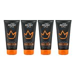 King of Shaves 2 in 1 No Foam Shaving Cream For Men, Post Shave Moisturiser for Men, Moisturising Shave Cream Men 4x175ml