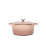 Cuisinart Enameled Cast Iron Dutch Oven, 5-Quart Casserole Pot with Lid, Comfortable Handles, Stovetop, Oven and Broiler Safe, Mocha (CI650-25GMC)