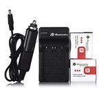 NP-BG1 Powerextra 2-Pack Battery&Charger Bundle for Sony NP-BG1 Type G Battery and Cyber-Shot DSC-H3 DSC-H7 DSC-H9 DSC-H10 DSC-H20 DSC-H50 DSC-H55 DSC-H70 DSC-H90 DSC-HX5V DSC-HX7V DSC-HX9V DSC-HX10V