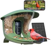 Birdfy 2 Smart Bird Feeder with Camera, Dual-Lens, Solar-Powered, Wireless Birdwatching, Permanent AI Identify 6000+ Bird Species & Motion Detection, Gift Present