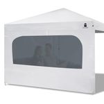 MordenApe Sunshade Sidewall with Window for 10x10 Pop Up Canopy, Instant Canopy SunWall, 1 Pack (10 x 10, White)