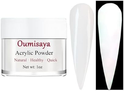 Glow in the dark Milky White Nail Acrylic Powder Color 1OZ for french nail art design AP051