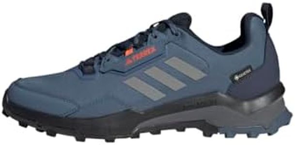 adidas Uomo Terrex AX4 Gore-Tex Hiking Shoes, Wonder Steel/Grey/Impact Orange, 46 EU