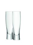 LSA International Bar Lager Glass 550 ml Clear | Set of 2 | Mouthblown and Handmade Glass | BR23