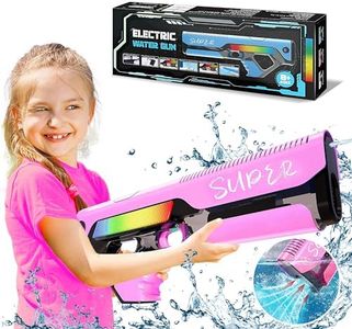ROHSCE Electric Water Guns for Kids Age8-12, Squirt Guns Up to 32 FT Long Range, Automatic Water Absorption, Water Blaster Toy with Modular Battery, Summer Beach Pool Backyard Party Outdoor Toys