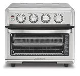 Cuisinart Air Fryer + Convection Toaster Oven, 8-1 Oven with Bake, Grill, Broil & Warm Options, Stainless Steel, TOA-70