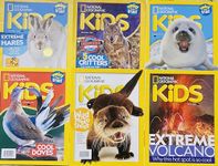 National Geographic Kids Magazine Set of 6 All 2022 - 2023. Edition Magazine