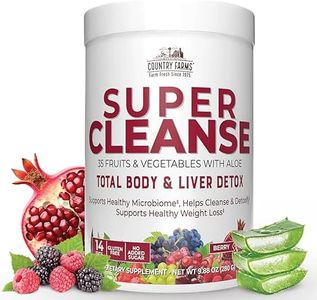 Country Farms Super Cleanse, Organic Super Juice Cleanse, Delicious Drink Powder, 14 Servings