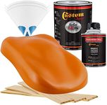 Custom Shop - Burnt Orange - Hot Rod Flatz Flat Matte Satin Urethane Auto Paint - Complete Quart Paint Kit - Professional Low Sheen Automotive, Car Truck Coating, 4:1 Mix Ratio