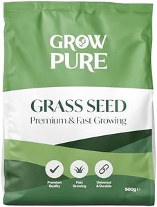 Grass Seed (500g Covers up to 30 sqm) Fast Growing Grass Seed for Quick Lawn Patch Repair and New Lawns. 500g Hard Wearing Suitable for Shade and UK Climate.